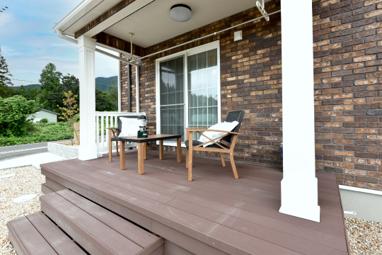 憧れのテラスでくつろぎのひと時